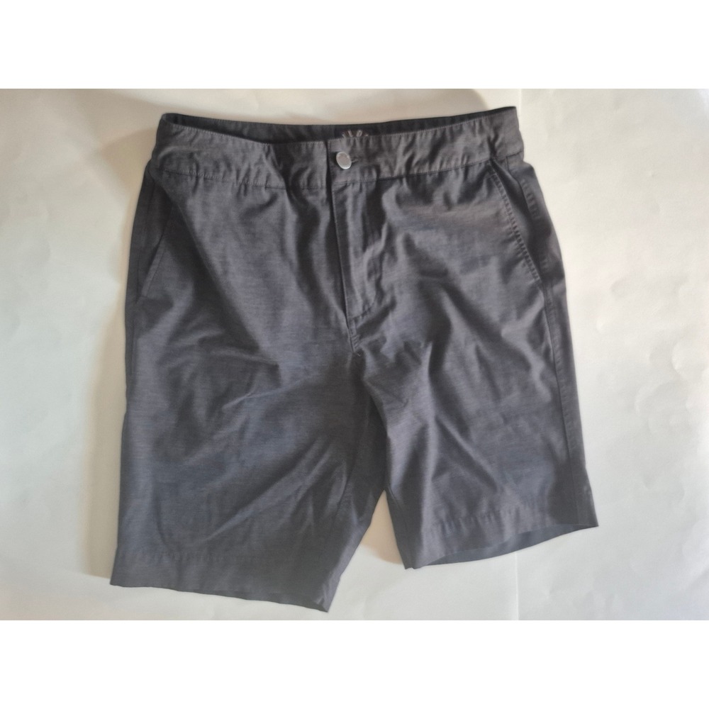 Faherty All Day Shorts Mens 30 Charcoal Gray Hybrid Swim Trunks Stretch 9 Inseam
